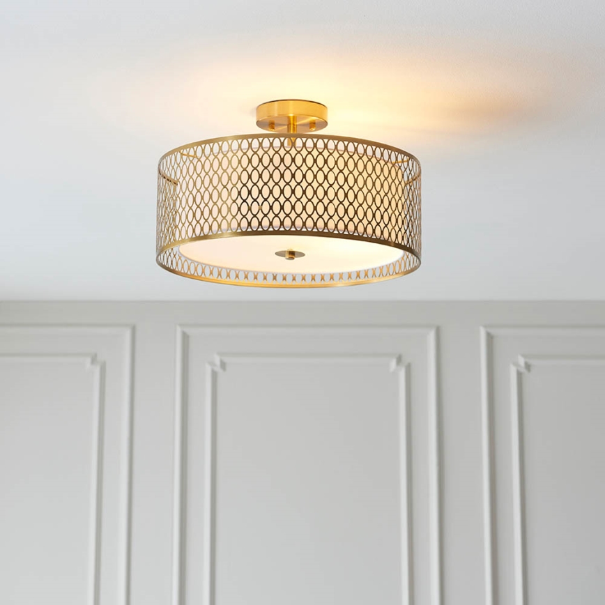 Endon 101568 - Lampadario a plafone CORDERO 3xE27/10W/230V oro