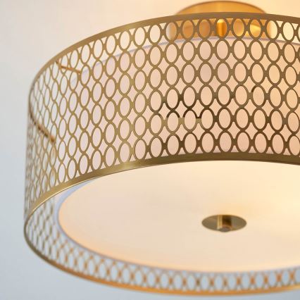 Endon 101568 - Lampadario a plafone CORDERO 3xE27/10W/230V oro