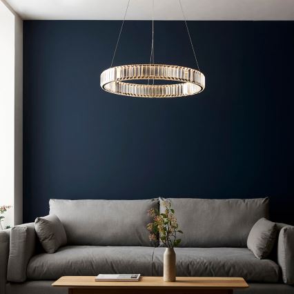 Endon 102255 - Lampadario dimmerabile a cavo LAGUNA LED/36W/230V cromo lucido