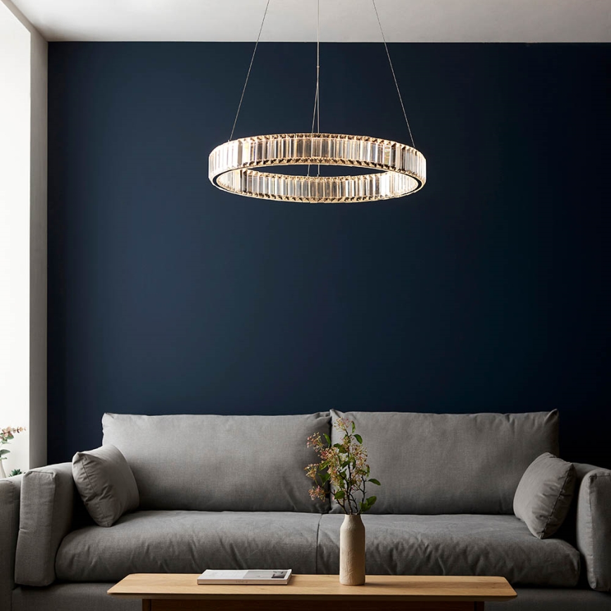 Endon 102255 - Lampadario dimmerabile a cavo LAGUNA LED/36W/230V cromo lucido