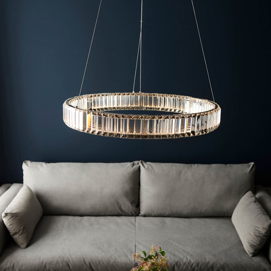 Endon 102255 - Lampadario dimmerabile a cavo LAGUNA LED/36W/230V cromo lucido
