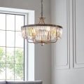 Endon 102505 - Lampadario a sospensione con catena 6xE14/6W/230V Ø 55 cm ottone