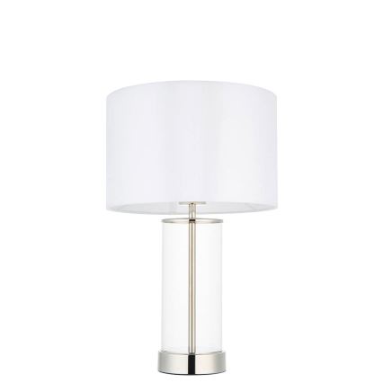 Endon 102674 - Lampada da tavolo dimmerabile LESSINA 1xE27/10W/230V cromo lucido/bianco
