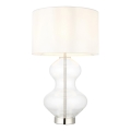 Endon 102676 - Lampada da tavolo dimmerabile KELDA 1xE27/10W/230V bianco/cromo opaco