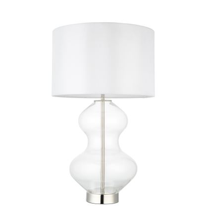 Endon 102676 - Lampada da tavolo dimmerabile KELDA 1xE27/10W/230V bianco/cromo opaco