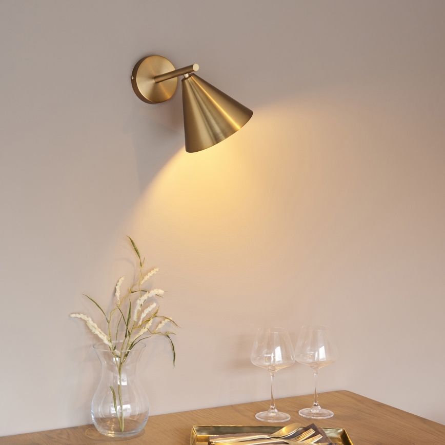 Endon 102893 - Faretto da parete CAPE 1xE14/7W/230V ottone