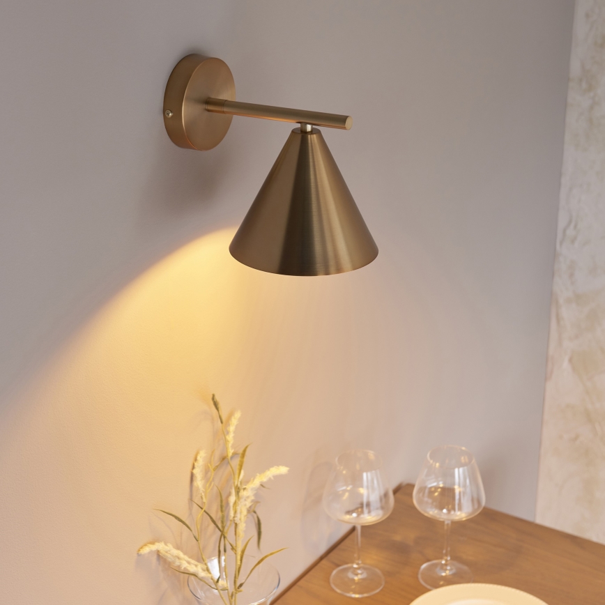 Endon 102893 - Faretto da parete CAPE 1xE14/7W/230V ottone