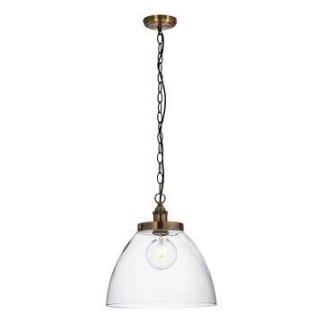 Endon 102926 - Lampadario a sospensione con catena HANSEN 1xE27/10W/230V ottone
