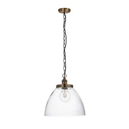 Endon 102926 - Lampadario a sospensione con catena HANSEN 1xE27/10W/230V ottone