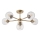 Endon 103171 - Lampadario a sospensione con supporto rigido ALLEGRA 6xE14/7W/230V ottone/limpido