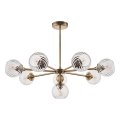 Endon 103172 - Lampadario a sospensione con supporto rigido ALLEGRA 8xE14/7W/230V ottone/limpido