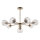 Endon 103172 - Lampadario a sospensione con supporto rigido ALLEGRA 8xE14/7W/230V ottone/limpido