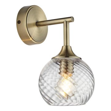 Endon 103173 - Applique ALLEGRA 1xE14/7W/230V ottone/limpido