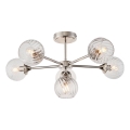 Endon 104050 - Lampadario a sospensione con supporto rigido ALLEGRA 6xE14/7W/230V cromo lucido/limpido