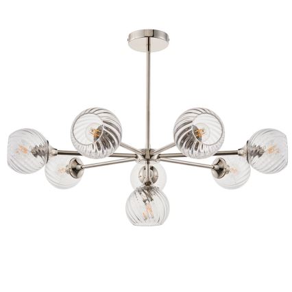 Endon 104051 - Lampadario su asta ALLEGRA 8xE14/7W/230V cromo lucido