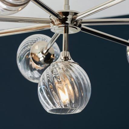Endon 104051 - Lampadario su asta ALLEGRA 8xE14/7W/230V cromo lucido
