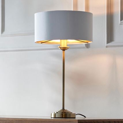 Endon 104054 - Lampada da tavolo HIGHCLERE 1xE14/7W/230V bianco/ottone diametro 25 cm