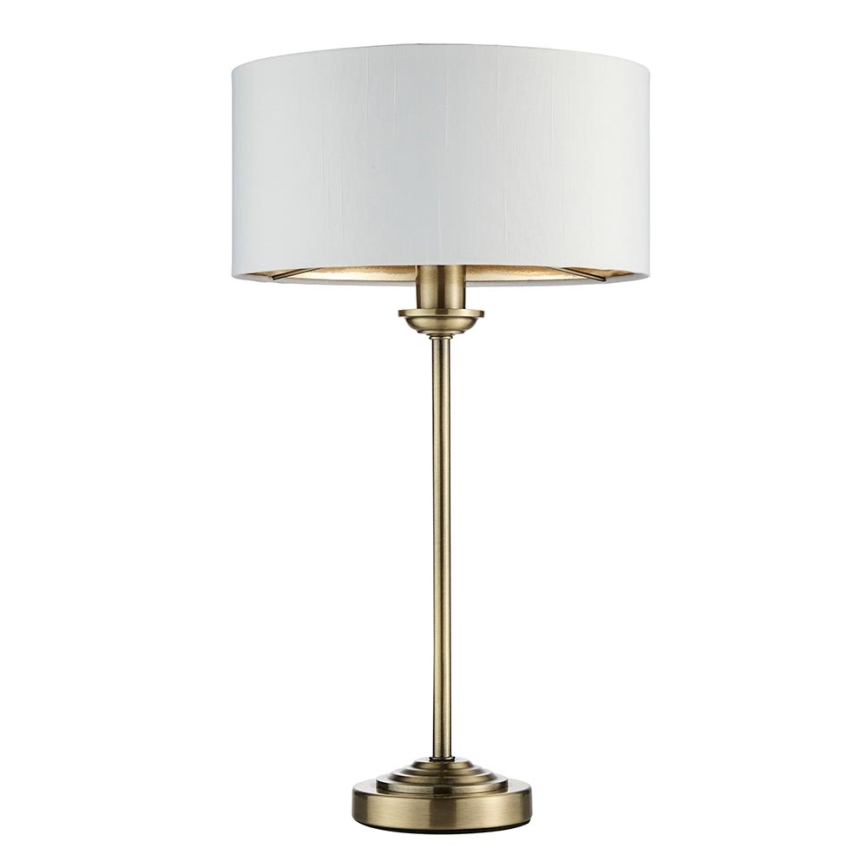 Endon 104054 - Lampada da tavolo HIGHCLERE 1xE14/7W/230V bianco/ottone diametro 25 cm