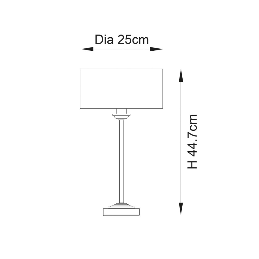 Endon 104054 - Lampada da tavolo HIGHCLERE 1xE14/7W/230V bianco/ottone diametro 25 cm