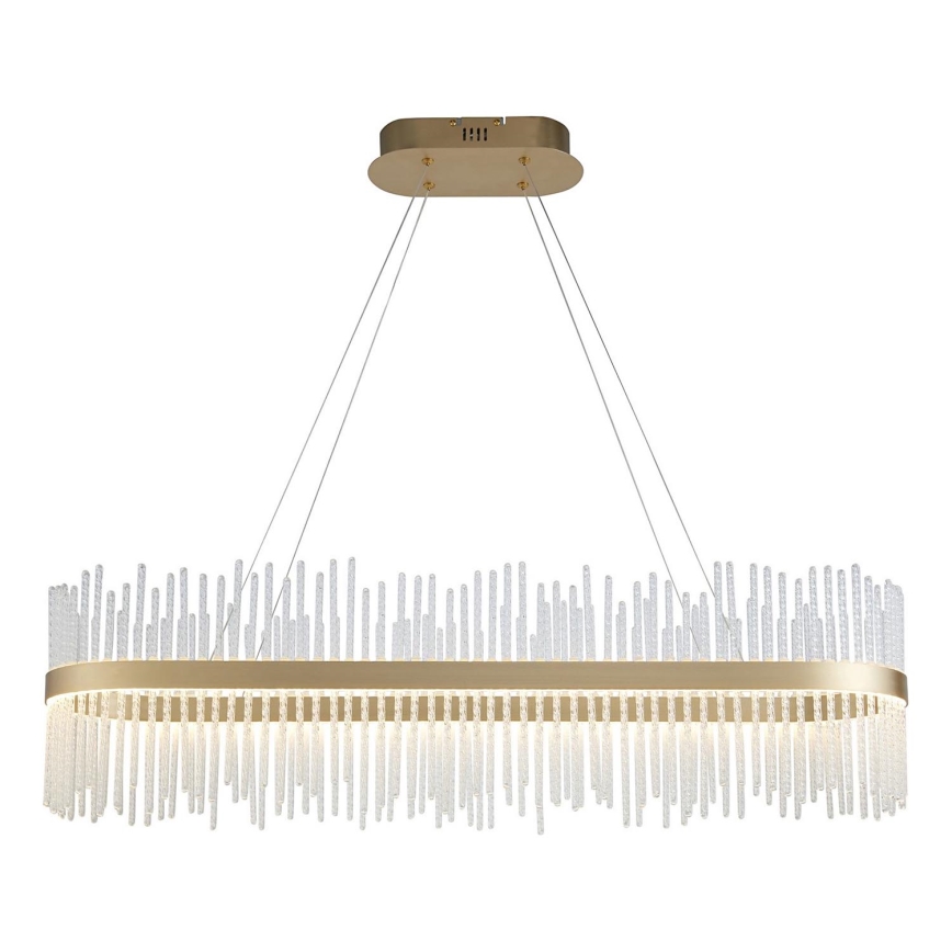 Endon 104082 - Lampada a sospensione dimmerabile ADRIEL LED/47W/230V 3000K oro/trasparente