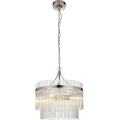 Endon 104113 - Lampadario a sospensione con catena MARIETTA 3xE14/7W/230V, finitura cromata lucida
