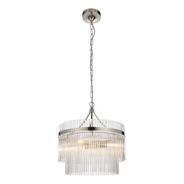 Endon 104113 - Lampadario a sospensione con catena MARIETTA 3xE14/7W/230V, finitura cromata lucida