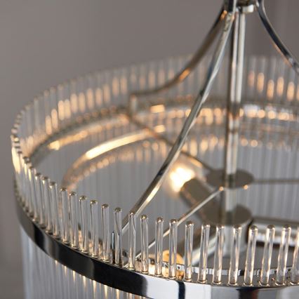 Endon 104113 - Lampadario a sospensione con catena MARIETTA 3xE14/7W/230V, finitura cromata lucida