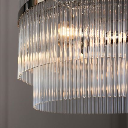 Endon 104113 - Lampadario a sospensione con catena MARIETTA 3xE14/7W/230V, finitura cromata lucida