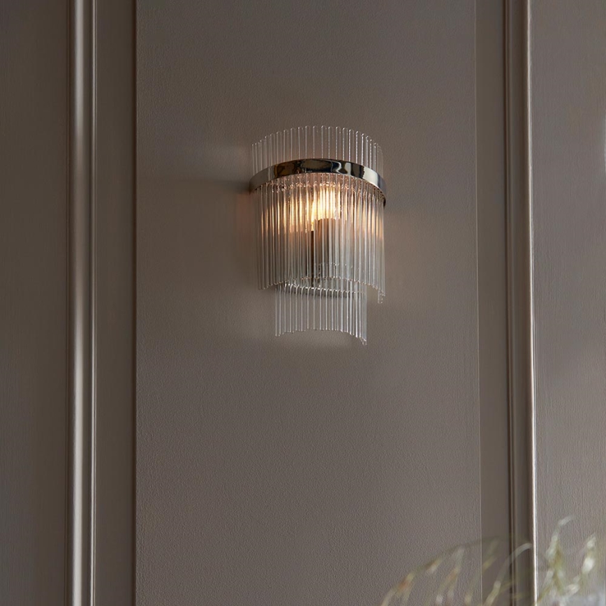 Endon 104114 - Applique MARIETTA 1xE14/6W/230V cromo lucido/limpido