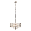 Endon 104466 - Lampadario a sospensione con catena CLIFTON 3xE14/6W/230V cromo lucido/limpido diametro 38,5 cm