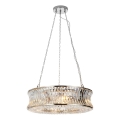 Endon 104528 - Lampadario con catena 6xE14/6W/230V cromo lucido