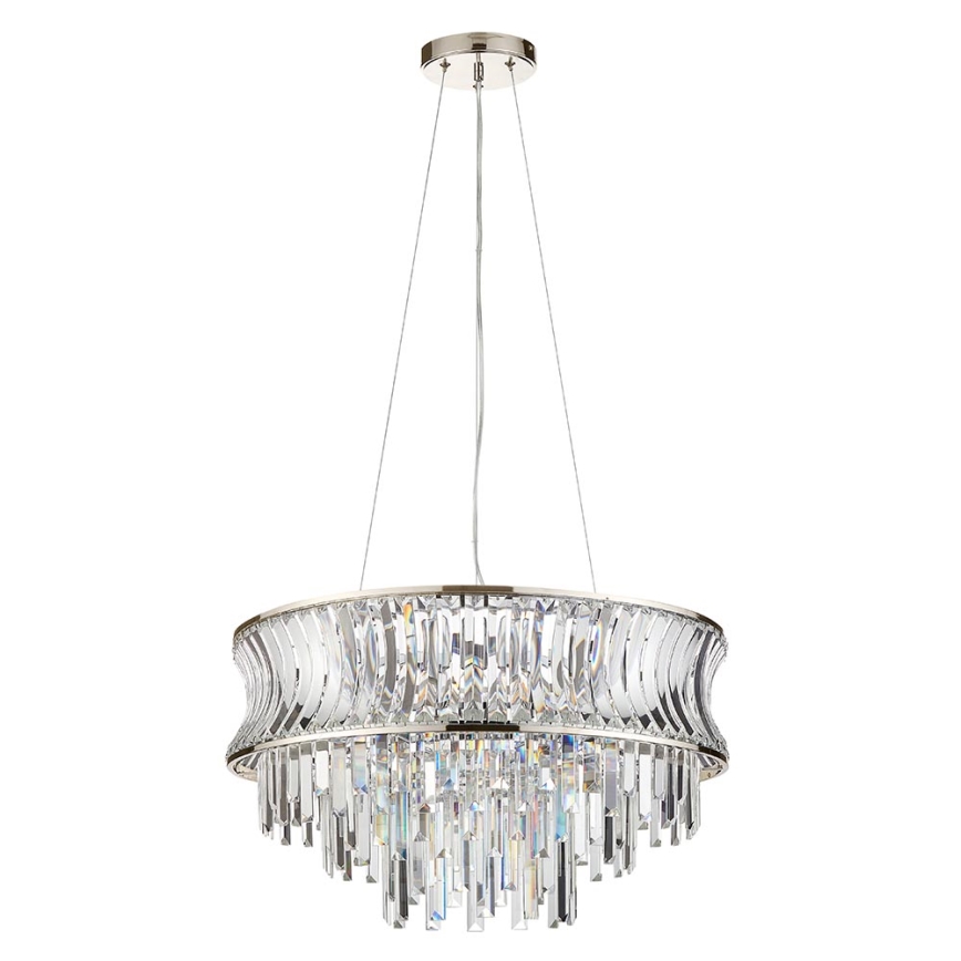 Endon 104530 - Lampadario con catena 9xE14/6W/230V, cromo lucido