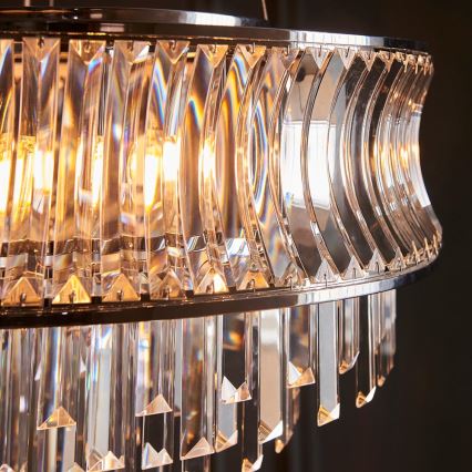 Endon 104530 - Lampadario con catena 9xE14/6W/230V, cromo lucido