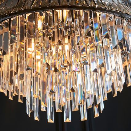 Endon 104530 - Lampadario con catena 9xE14/6W/230V, cromo lucido