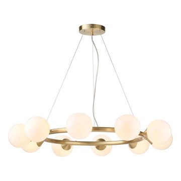 Endon 106008 - Lampadario sospeso con cavo OTIS 10xG9/3W/230V dorato