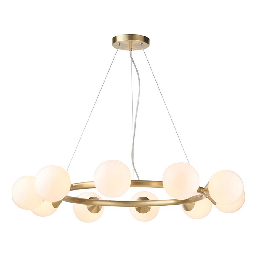 Endon 106008 - Lampadario sospeso con cavo OTIS 10xG9/3W/230V dorato
