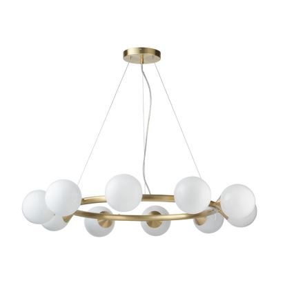 Endon 106008 - Lampadario sospeso con cavo OTIS 10xG9/3W/230V dorato