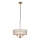 Endon 106243 - Lampadario a catena CLIFTON 3xE14/6W/230V Ø 38,5 cm ottone/trasparente