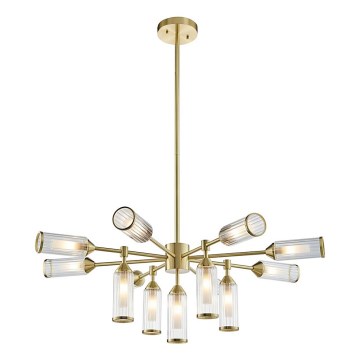 Endon 106256 - Lampadario a sospensione con supporto rigido TOUR 13xG9/3W/230V ottone