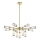 Endon 106256 - Lampadario a sospensione con supporto rigido TOUR 13xG9/3W/230V ottone