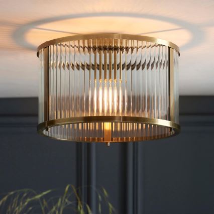 Endon 106265 - Plafoniera RIDGETON 1xE27/10W/230V ottone