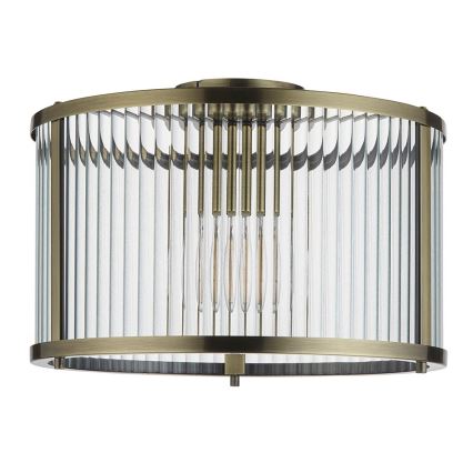 Endon 106265 - Plafoniera RIDGETON 1xE27/10W/230V ottone
