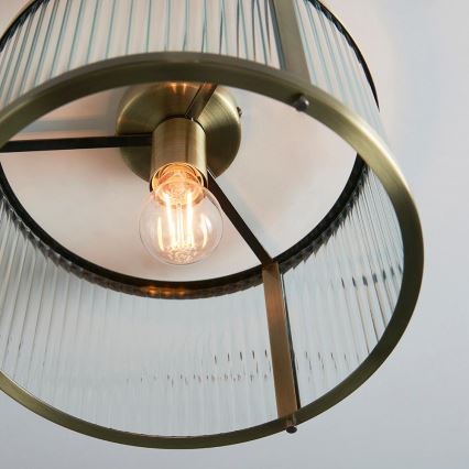 Endon 106265 - Plafoniera RIDGETON 1xE27/10W/230V ottone