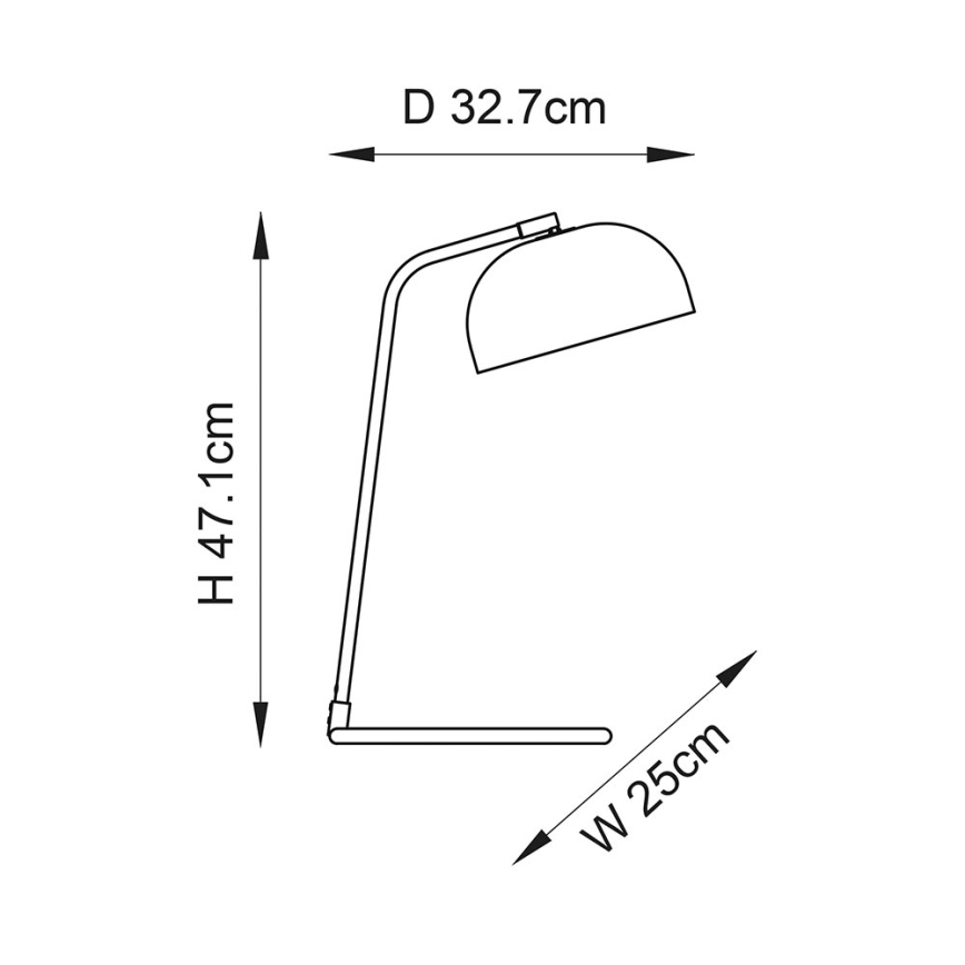 Endon 106336 - Lampada da tavolo BRAIR 1xE14/7W/230V nera