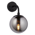 Endon 106664 - Applique ONTARIO 1xE14/7W/230V nero/fumé