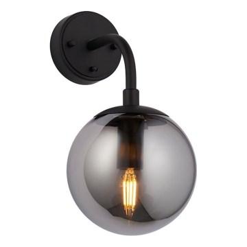 Endon 106664 - Applique ONTARIO 1xE14/7W/230V nero/fumé