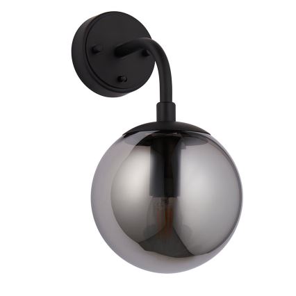 Endon 106664 - Applique ONTARIO 1xE14/7W/230V nero/fumé
