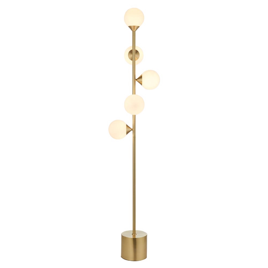 Endon 106756 - Lampada da terra OTIS 5xG9/3W/230V oro/bianco