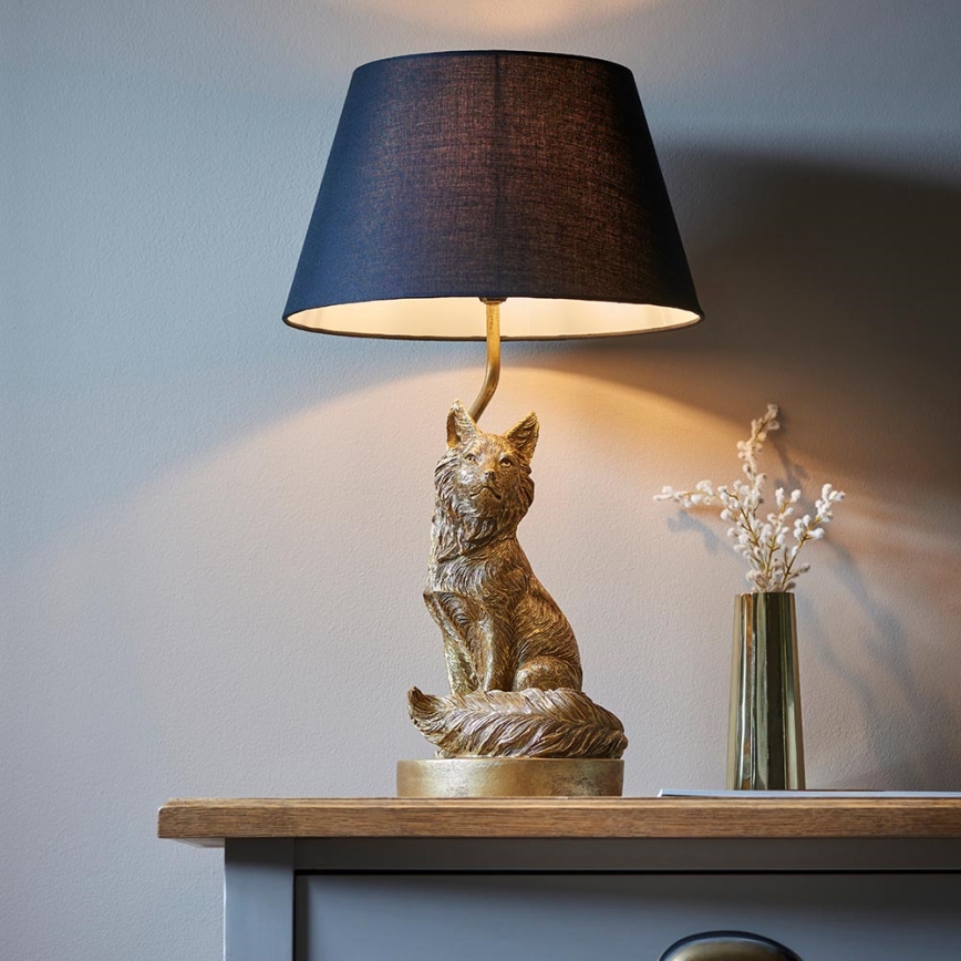 Endon 106796 - Lampada da tavolo FOX 1xE14/6W/230V nero/ottone