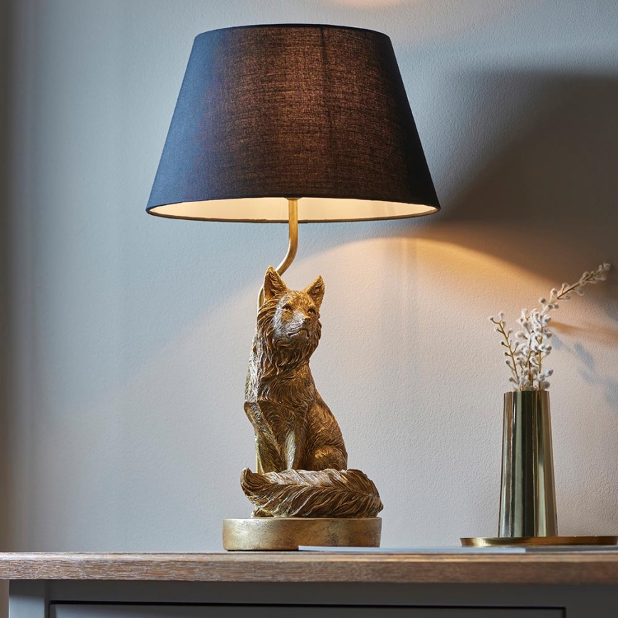 Endon 106796 - Lampada da tavolo FOX 1xE14/6W/230V nero/ottone